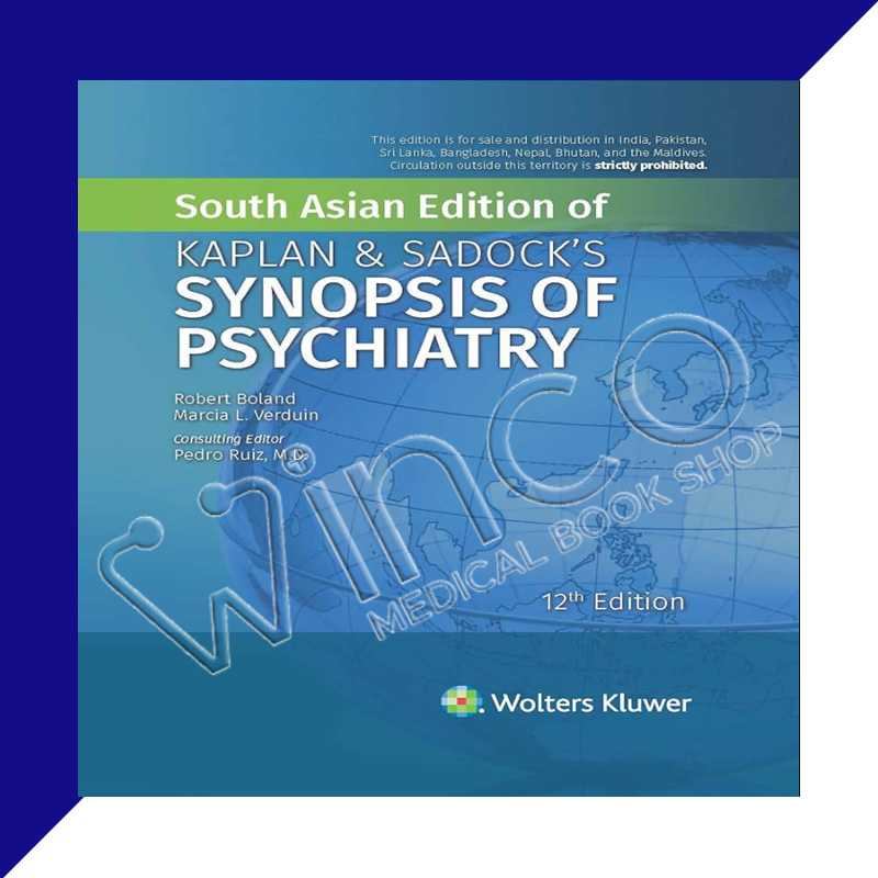 South Asian Edition Of Kaplan & Sadock's Of Psychiatry Winco Medical Book